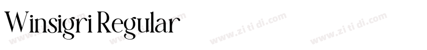 Winsigri Regular字体转换